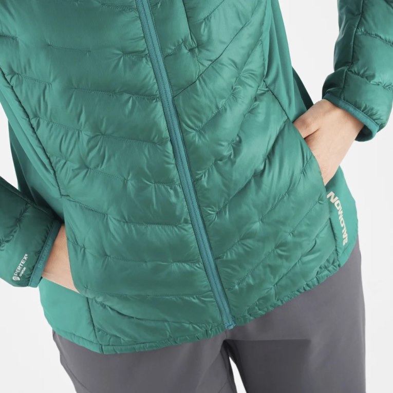 Green Salomon Outline Primaloft Women's Insulated Jackets | IE LG0697